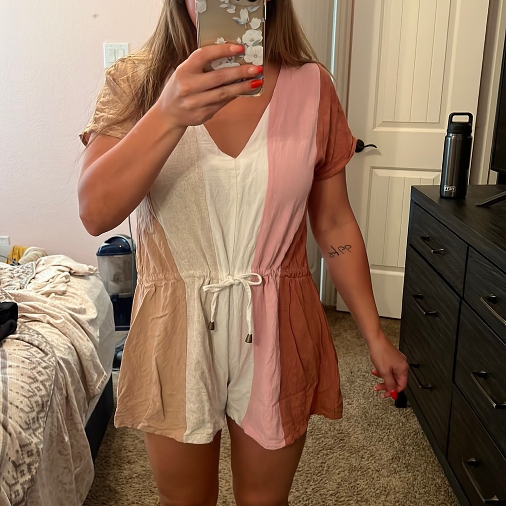 Multi colored romper